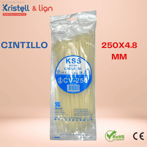 Cintillo 250x4.8mm Blanco KSS