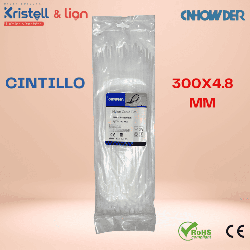 Cintillo 300x4.8mm Blanco Chowder