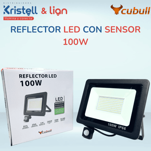 Reflector LED Sensor 100W Cubull