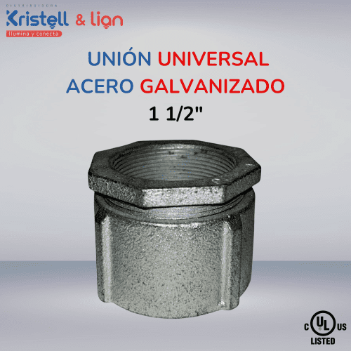 Union Universal Acero Galvanizado 1 ½" Colmex