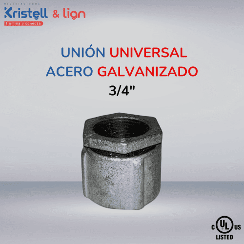 Union Universal Acero Galvanizado ¾" Colmex